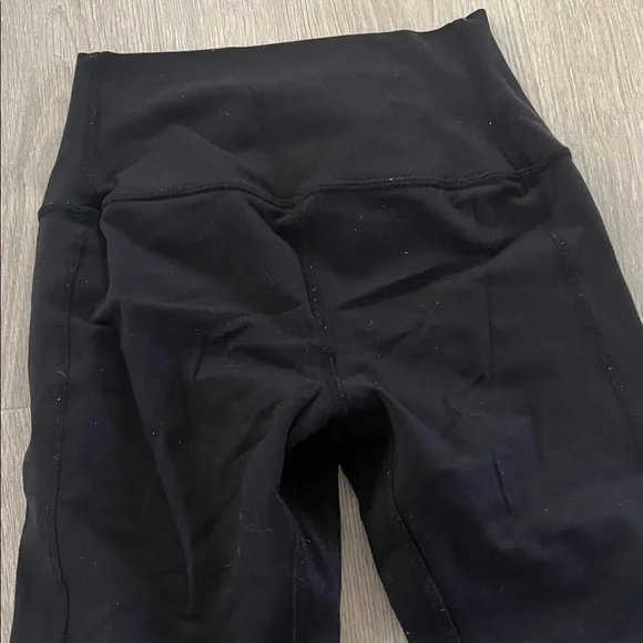 ALO Yoga Black Leggings with Ribbed Accents - Picture 6 of 7